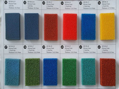 silicone sponge rubber sheet blue open cell-038_副本