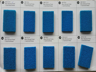 silicone sponge rubber sheet blue open cell-037_副本